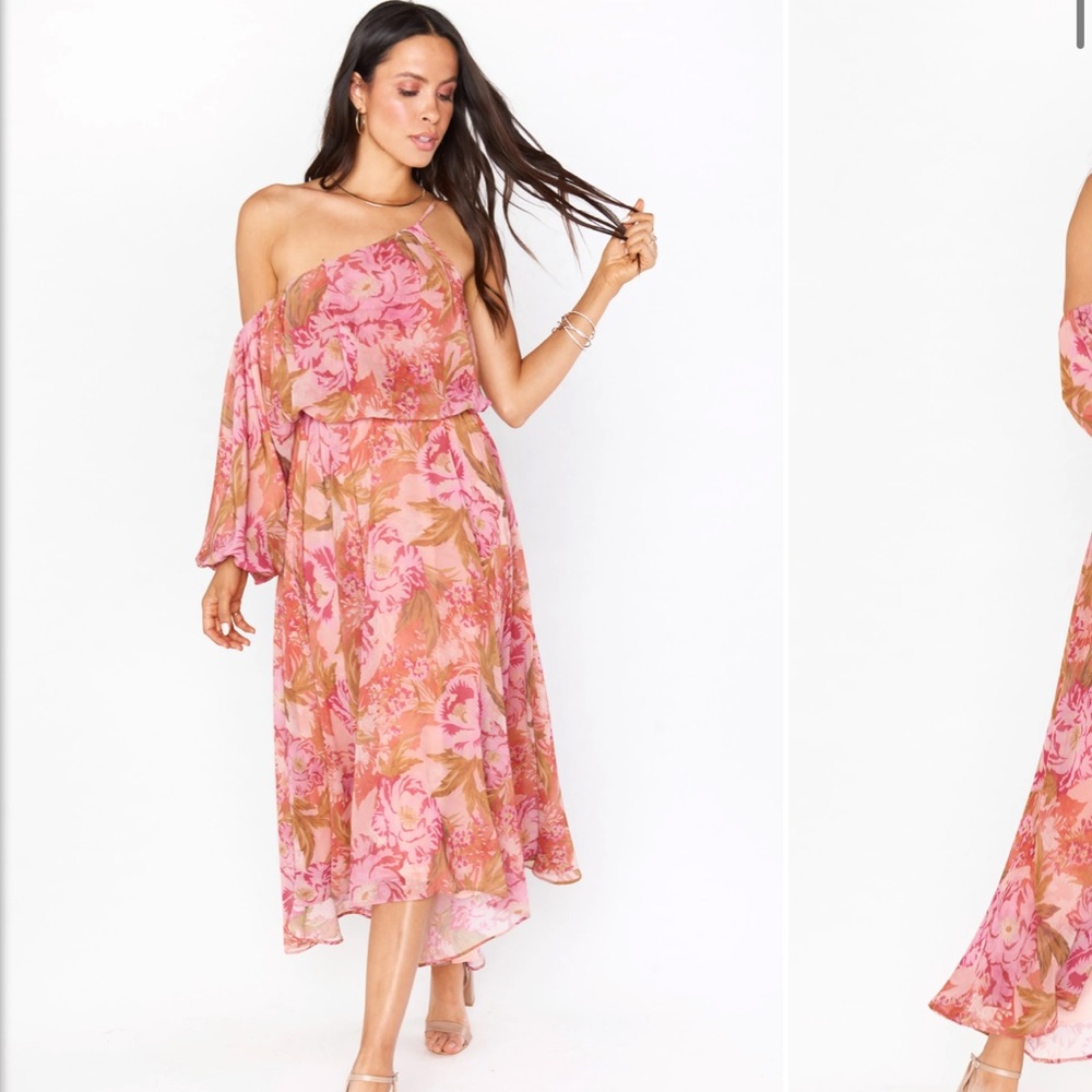 Show me your Mumu Event Midi Dress ~ Garden Floral